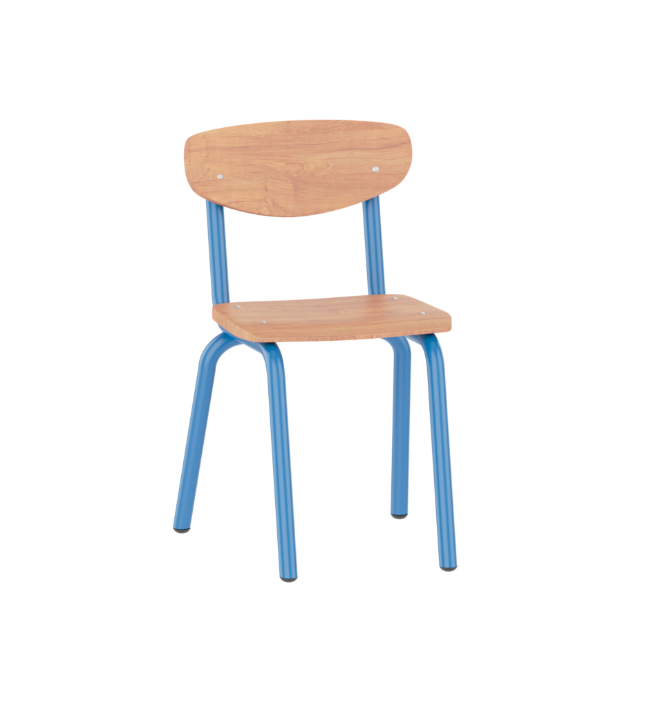 Emese szék-csővázas, 30 cm ülésmagasság - kék vázzal