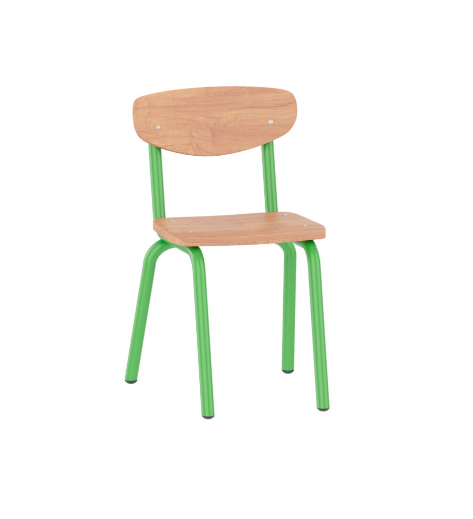 Emese szék-csővázas, 30 cm ülésmagasság - zöld vázzal
