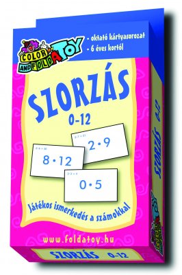 Kártya - szorzás 0-12