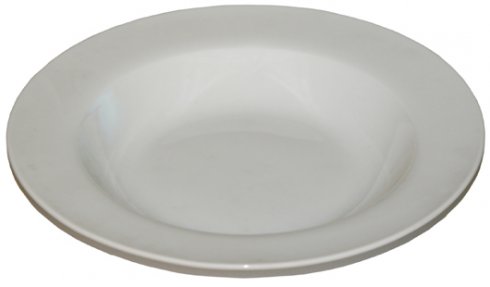 Mélytányér, 23 cm, fehér, porcelán