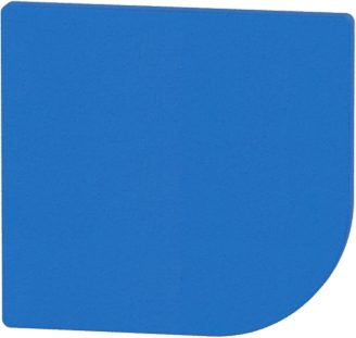 Ajtó - kicsi Komfort gyermeköltözőhöz, 23,9x25,6 cm - íves, sötétkék